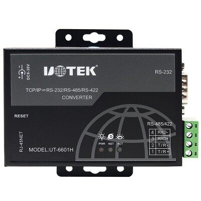 宇泰UT-6601H 工业级1口RS-232/422/485串口通讯服务器单路以太网图3