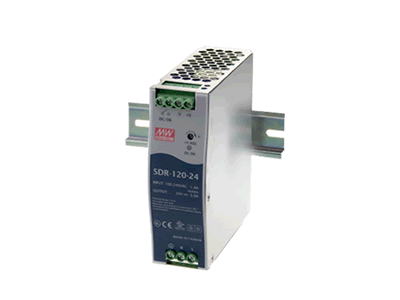 台湾明纬SDR-120导轨安装PFC开关电源(120W左右) SDR-120-24 24V5A输出